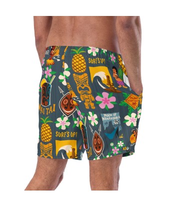 Short de bain homme Tiki Surf Blue le des métaux précieux