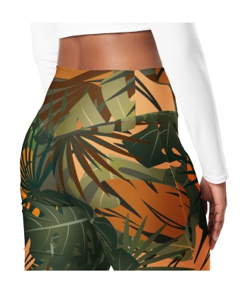 Leggings évasés en polyester recyclé avec poche Jungle Comment ça marche