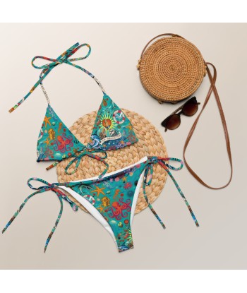 Bikini de bain recyclé Oh Bonne Mer Calypso Blue Profitez des Offres !