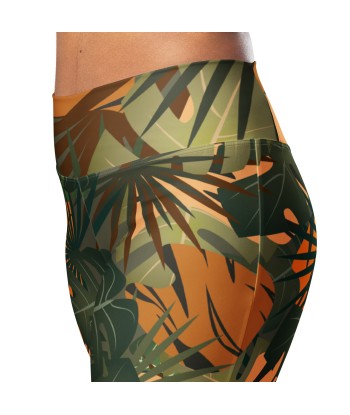 Leggings évasés en polyester recyclé avec poche Jungle Comment ça marche