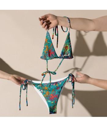 Bikini de bain recyclé Oh Bonne Mer Calypso Blue Profitez des Offres !