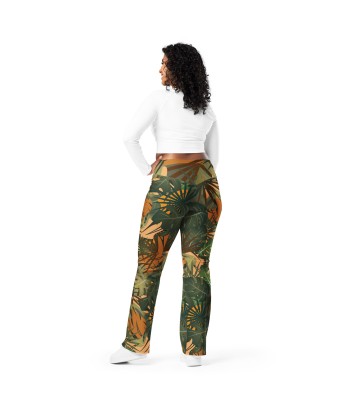 Leggings évasés en polyester recyclé avec poche Jungle Comment ça marche