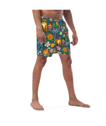 Short de bain homme Tiki Surf Blue le des métaux précieux