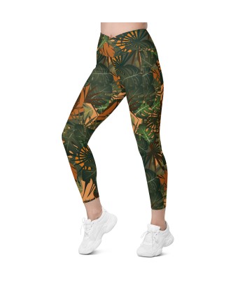 Legging écoresponsable croisé avec poches Jungle s'inspire de l'anatomie humaine