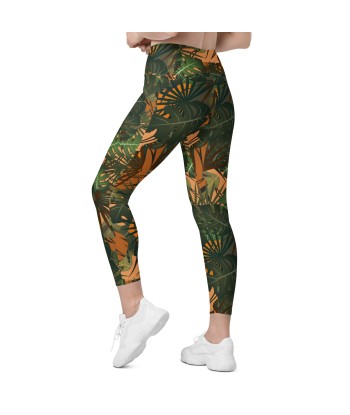 Legging écoresponsable croisé avec poches Jungle s'inspire de l'anatomie humaine