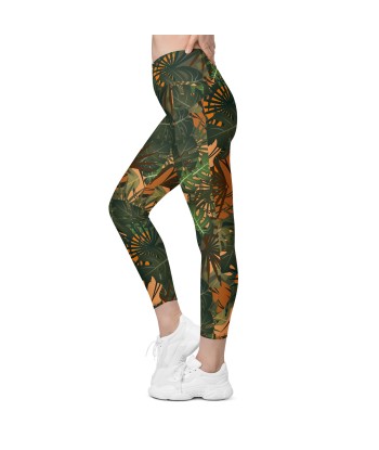 Legging écoresponsable croisé avec poches Jungle s'inspire de l'anatomie humaine