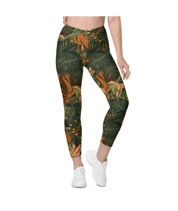 Legging écoresponsable croisé avec poches Jungle s'inspire de l'anatomie humaine