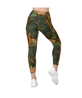 Legging écoresponsable croisé avec poches Jungle s'inspire de l'anatomie humaine