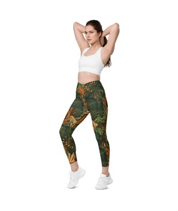 Legging écoresponsable croisé avec poches Jungle s'inspire de l'anatomie humaine