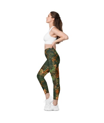 Legging écoresponsable croisé avec poches Jungle s'inspire de l'anatomie humaine