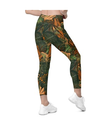 Legging écoresponsable croisé avec poches Jungle s'inspire de l'anatomie humaine