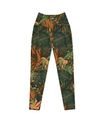 Legging écoresponsable croisé avec poches Jungle s'inspire de l'anatomie humaine