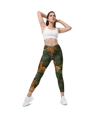 Legging écoresponsable croisé avec poches Jungle s'inspire de l'anatomie humaine