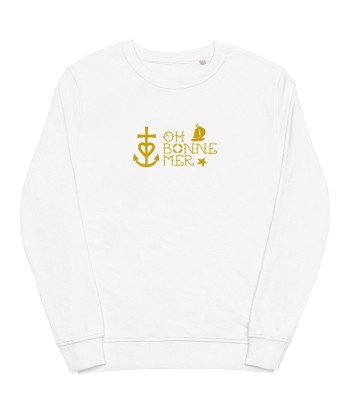 Sweat écologique unisexe Oh Bonne Mer 2 brodé gold en stock