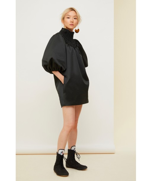 Smock collar satin mini dress vous aussi creer 