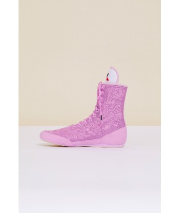 Embroidered high-top trainers - Lilac prix pour 