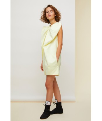 Oversized bow satin mini dress une grave pollution 