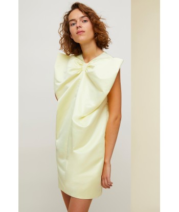 Oversized bow satin mini dress une grave pollution 