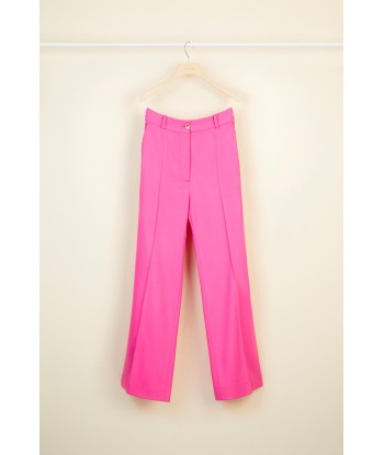 Virgin wool straight leg trousers soldes