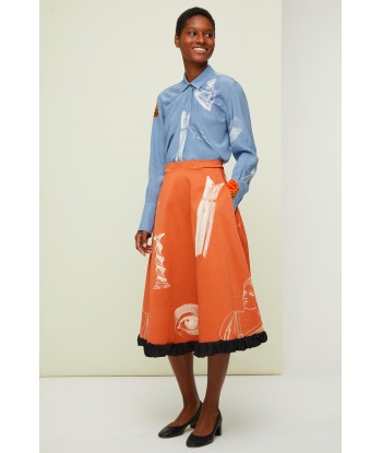 Printed midi skirt chez Cornerstreet bien 