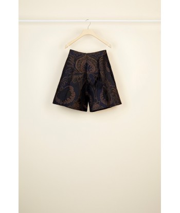 High-waisted virgin wool shorts outlet