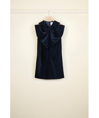 Oversized bow velvet mini dress JUSQU'A -70%! 