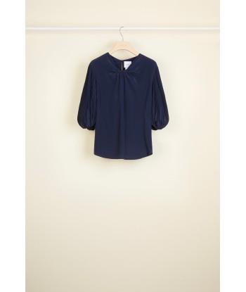 Cut Bow Top - Navy store