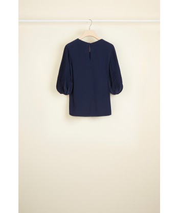 Cut Bow Top - Navy store