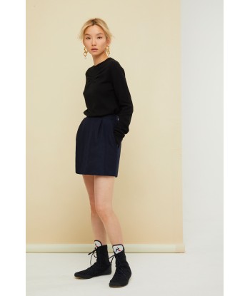 Wool and cashmere tulip skirt Fin de série