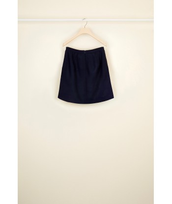 Wool and cashmere tulip skirt Fin de série