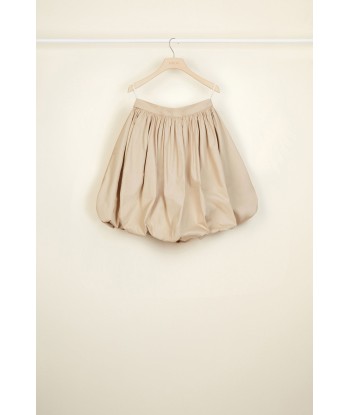 Cotton blend bubble skirt en linge