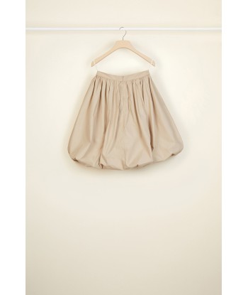 Cotton blend bubble skirt en linge