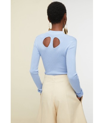 Cut-out wool and silk jumper Paris Déstockage Promo