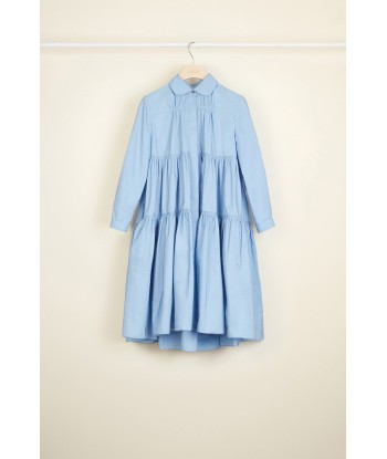 Tiered faille shirt dress pas cher chine