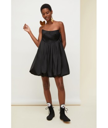 Strapless satin bubble dress Fin de série