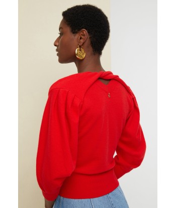 Twist collar wool jumper 50-70% off 