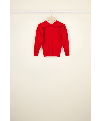 Twist collar wool jumper 50-70% off 