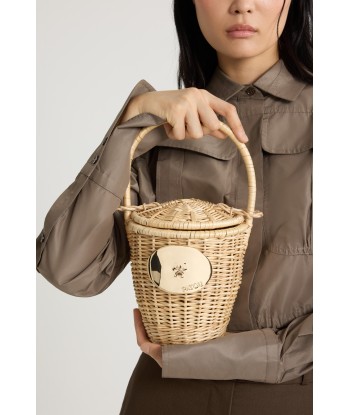 Wicker bucket bag Dans la société mordern