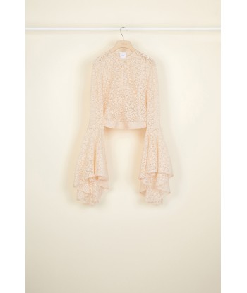 Fluted sleeve lace top des créatures d'habitude