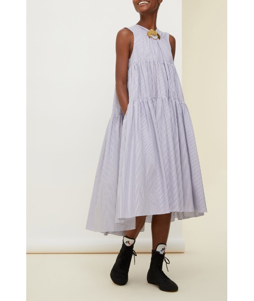 Tiered cotton maxi dress Les êtres humains sont 