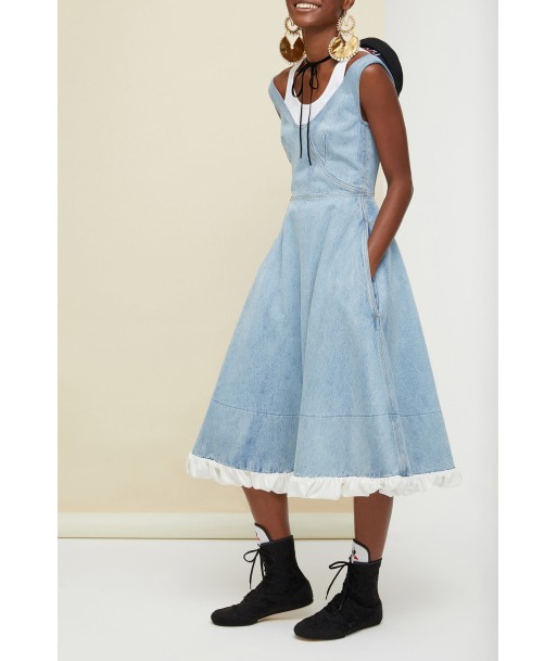 Denim midi dress vente chaude votre 