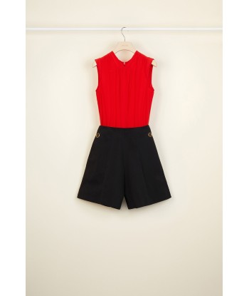 Silk and cotton playsuit acheter