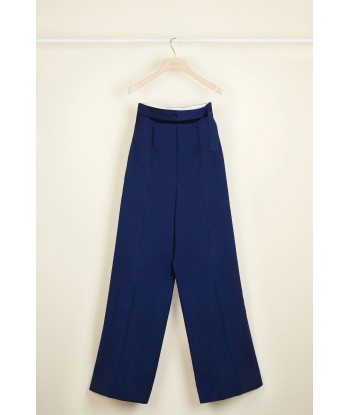 Loose belted summer wool trousers meilleur choix