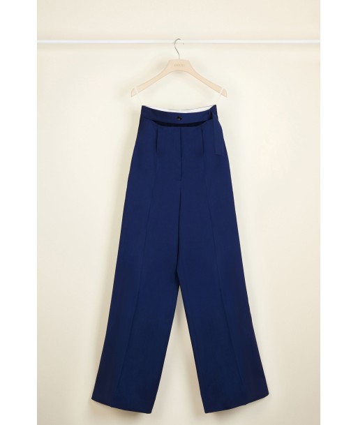 Loose belted summer wool trousers meilleur choix