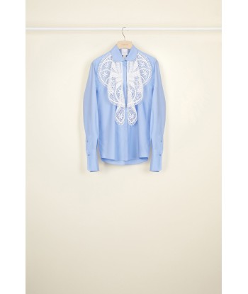 Lace bib shirt de pas cher