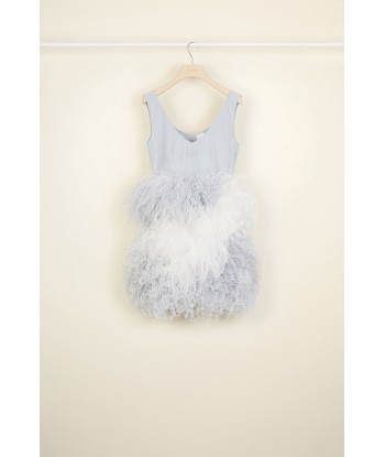 Feather-embellished dress de l' environnement