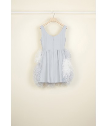 Feather-embellished dress de l' environnement