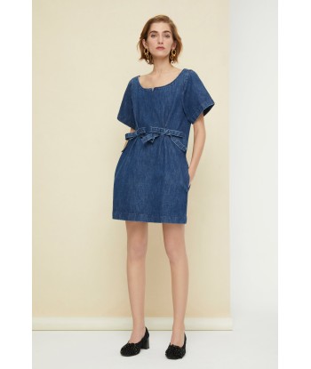 Bow denim minidress de France