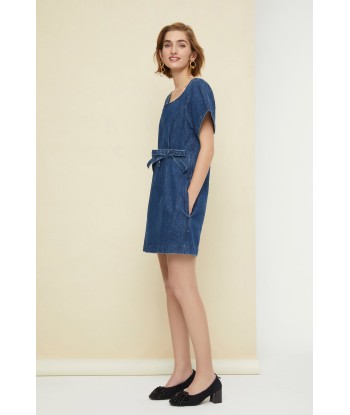 Bow denim minidress de France