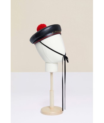 Faux leather sailor hat Les êtres humains sont 